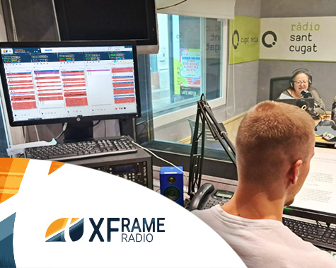Ràdio Sant Cugat usando el software de automatización XFrame Radio